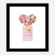 Donna Rosa Perfume Heart Flowers Art Print