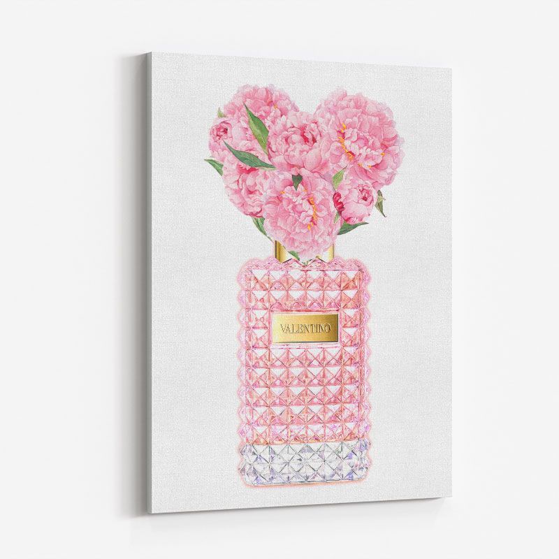 Donna Rosa Perfume Pink Art Print