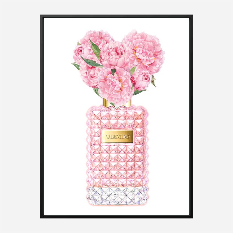 Donna Rosa Perfume Pink Art Print