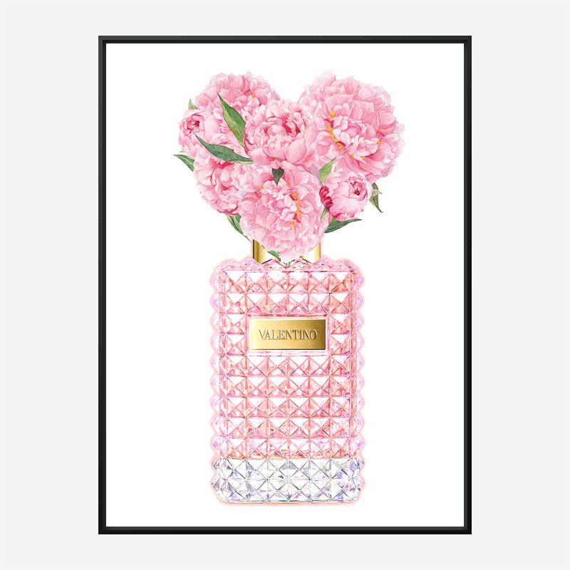 Donna Rosa Perfume Pink Art Print