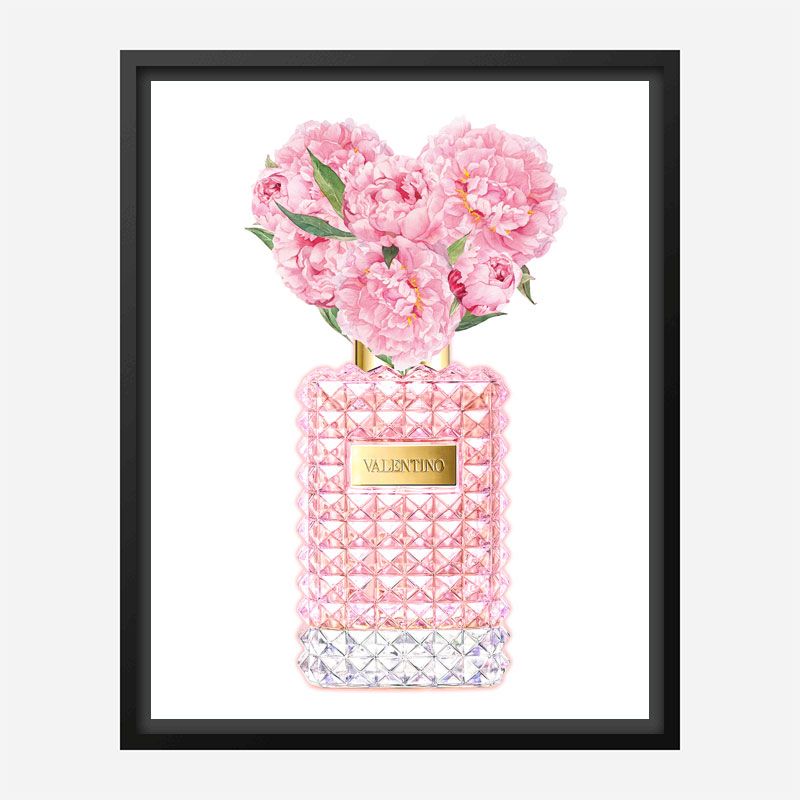 Donna Rosa Perfume Pink Art Print