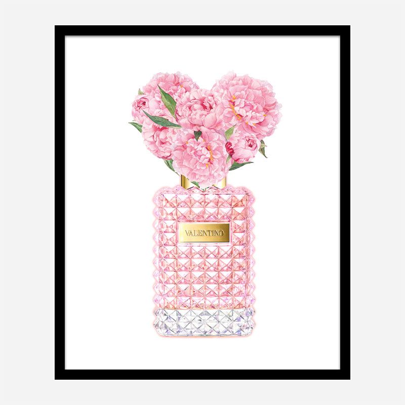 Donna Rosa Perfume Pink Art Print