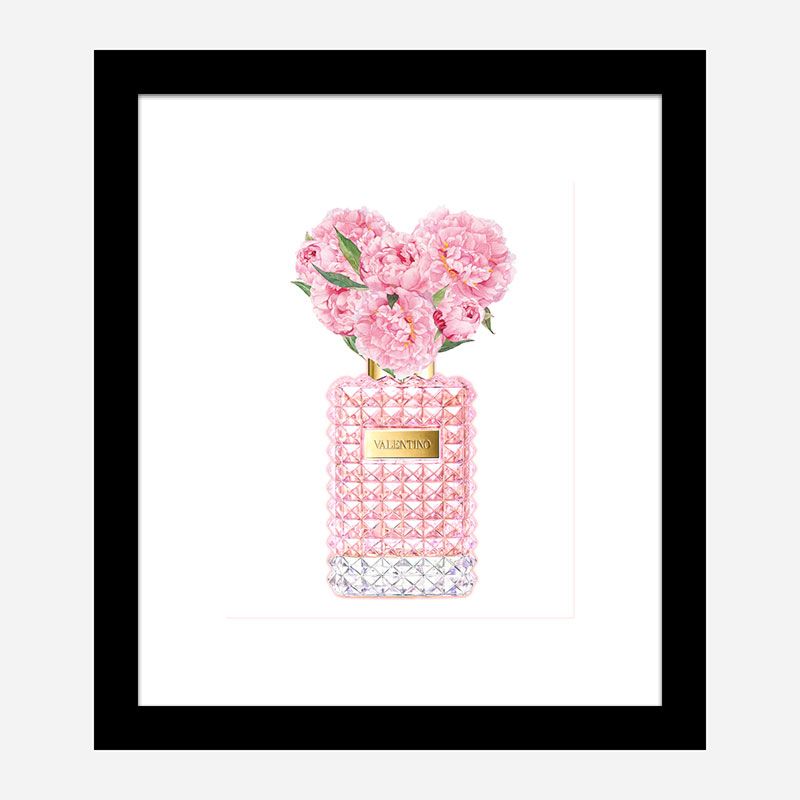 Donna Rosa Perfume Pink Art Print