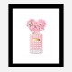 Donna Rosa Perfume Pink Art Print