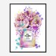 Chanel No 5 Pink Flowers Art Print Chanel No 5 Pink Flowers Art Print