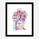 Chanel No 5 Pink Flowers Art Print Chanel No 5 Pink Flowers Art Print