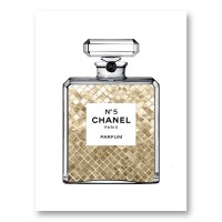 Chanel perfume gold on sale