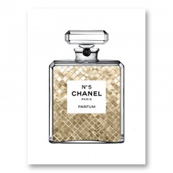 Luscious Rose Gold in Chanel Perfume Art Print