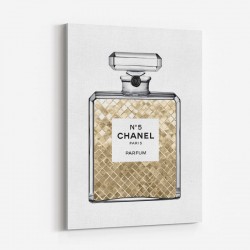 Champagne Gold in Chanel Perfume Art Print