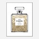 Champagne Gold in Chanel Perfume Art Print