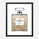 Champagne Gold in Chanel Perfume Art Print