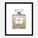 Champagne Gold in Chanel Perfume Art Print