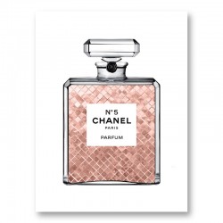 Luscious Rose Gold in Chanel Perfume Art Print