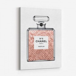 Luscious Rose Gold in Chanel Perfume Art Print