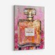 Chanel No 5 Pink & Gold Abstract Perfume Bottle