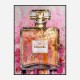 Chanel No 5 Pink & Gold Abstract Perfume Bottle