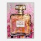 Chanel No 5 Pink & Gold Abstract Perfume Bottle