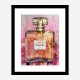 Chanel No 5 Pink & Gold Abstract Perfume Bottle