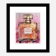 Chanel No 5 Pink & Gold Abstract Perfume Bottle