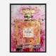 Chanel No 5 Pink & Gold Abstract 2 Perfume Bottle