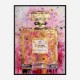 Chanel No 5 Pink & Gold Abstract 2 Perfume Bottle