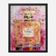 Chanel No 5 Pink & Gold Abstract 2 Perfume Bottle