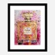 Chanel No 5 Pink & Gold Abstract 2 Perfume Bottle