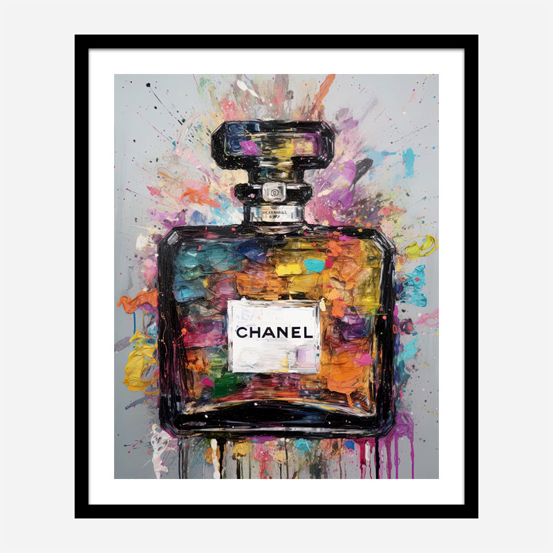 Chanel No 5 Abstract Bottle Art Print