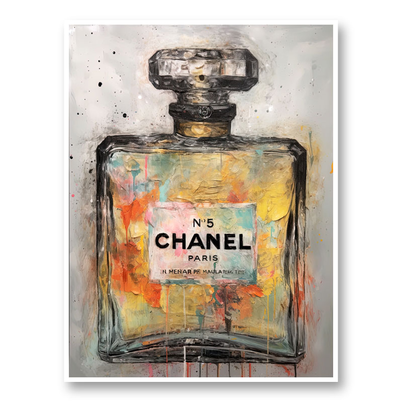 Chanel No 5 Abstract Grunge