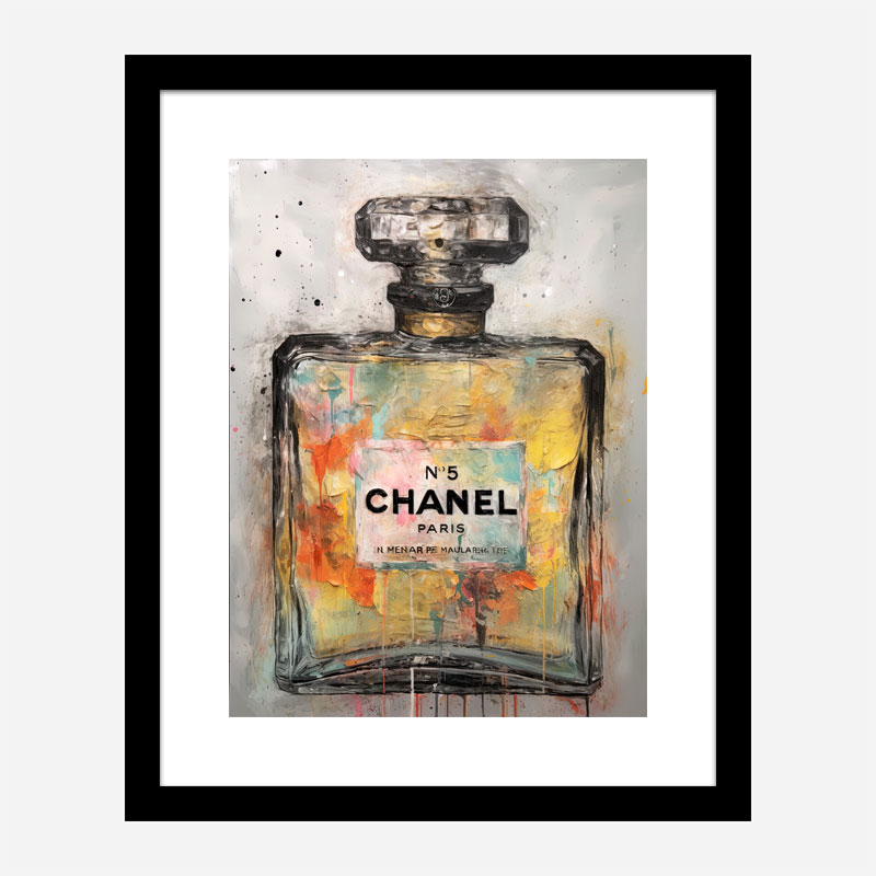 Chanel No 5 Abstract Grunge