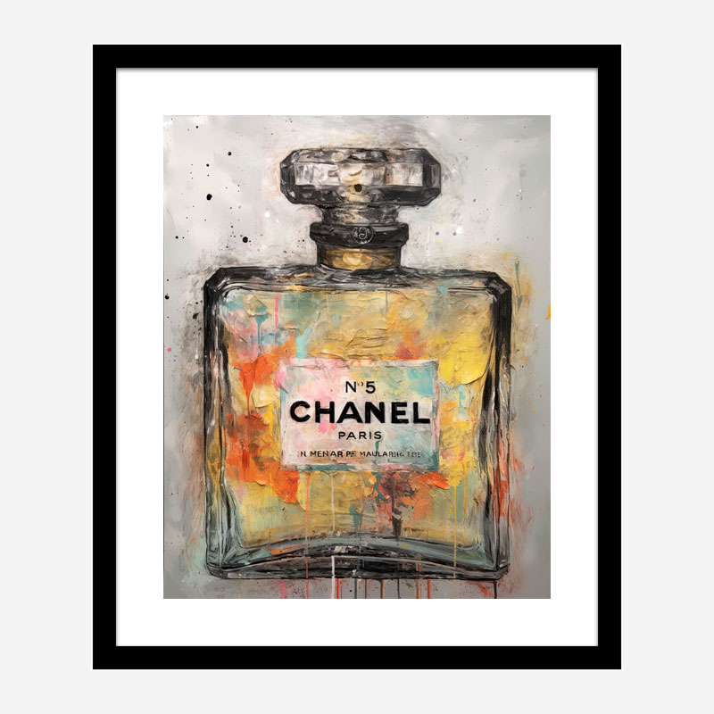 Chanel No 5 Abstract Grunge