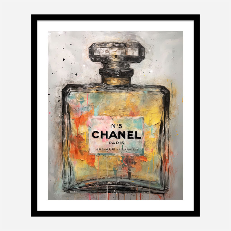 Chanel No 5 Abstract Grunge