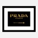 Prada Marfa Black Sign Wall Art