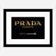 Prada Marfa Black Sign Wall Art