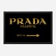 Prada Marfa Black Sign Wall Art