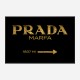 Prada Marfa Black Sign Wall Art