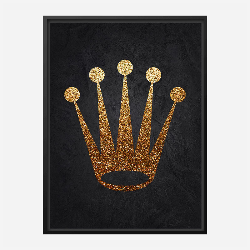 Rolex Gold Logo Wall Art