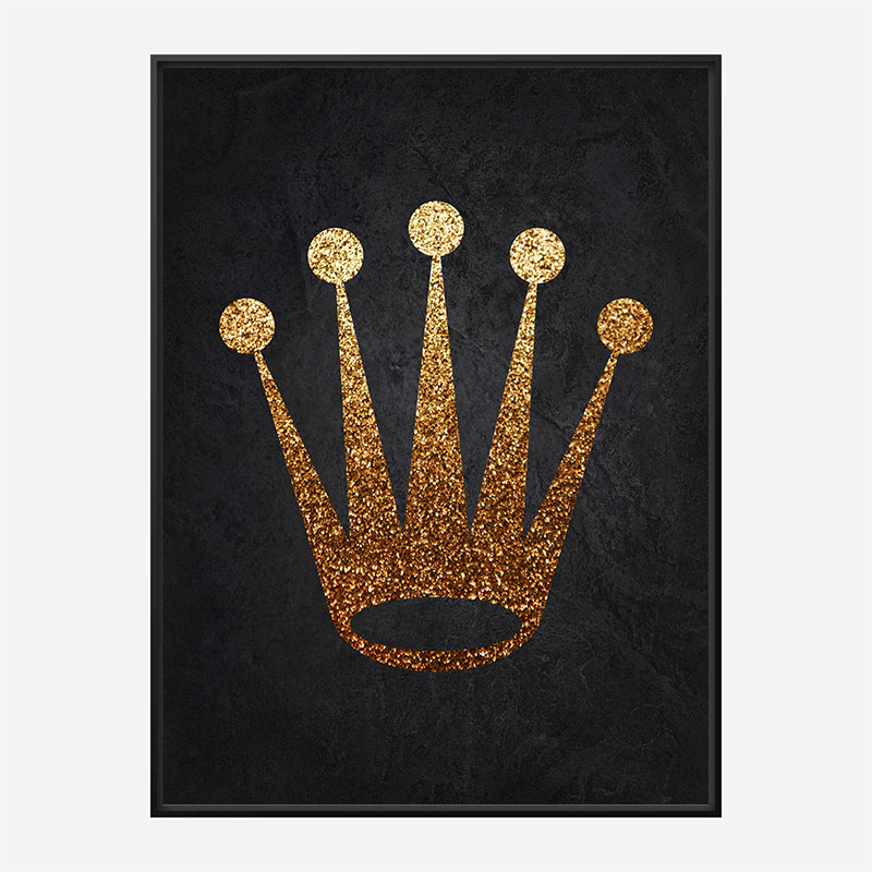 Rolex Gold Logo Wall Art