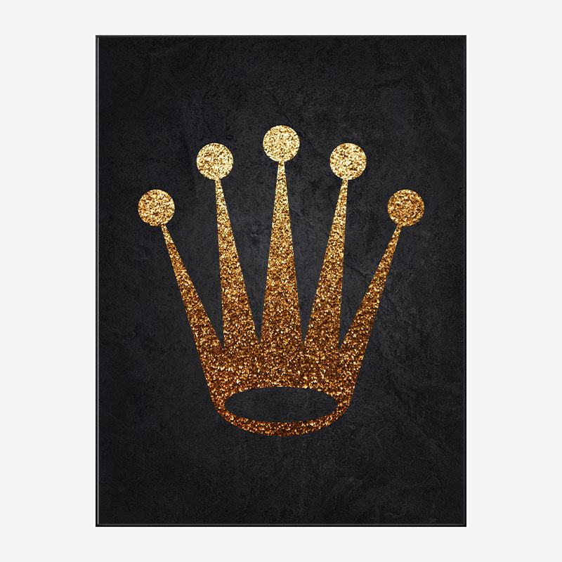 Rolex Gold Logo Wall Art