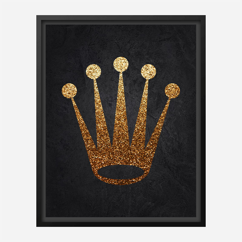 Rolex Gold Logo Wall Art