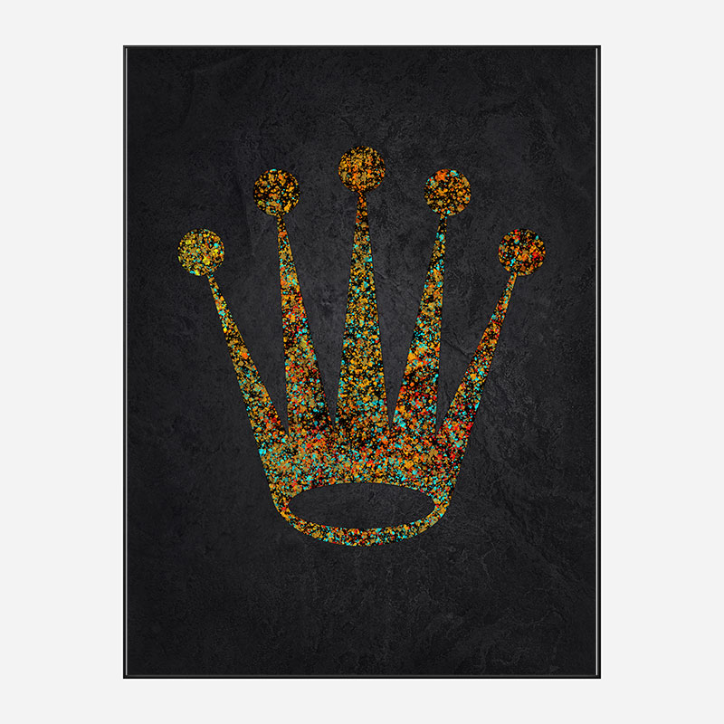 Rolex Splatter Logo Wall Art