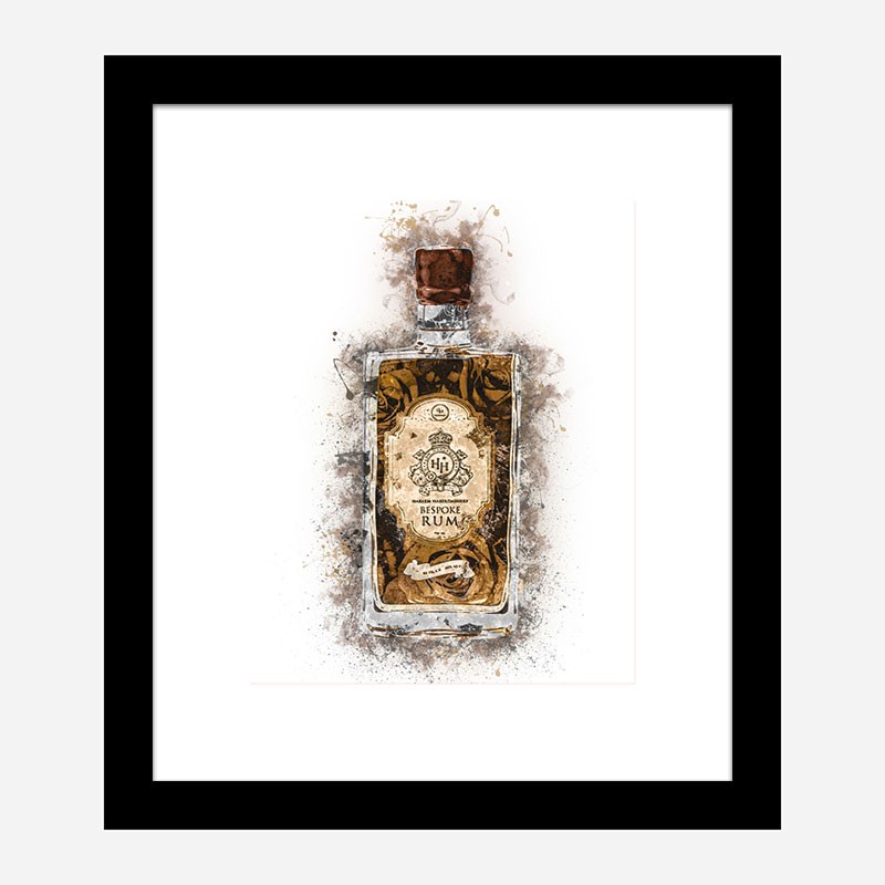 HH Bespoke Rum Abstract Art Print