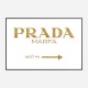 Prada Marfa Gold Sign Wall Art