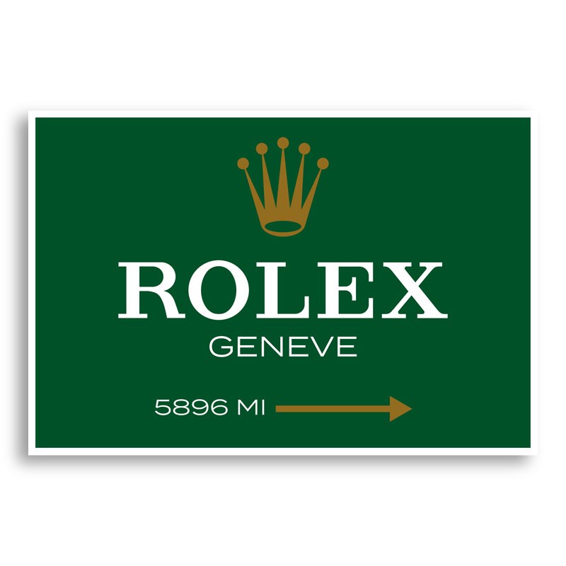 Rolex Green Sign Wall Art