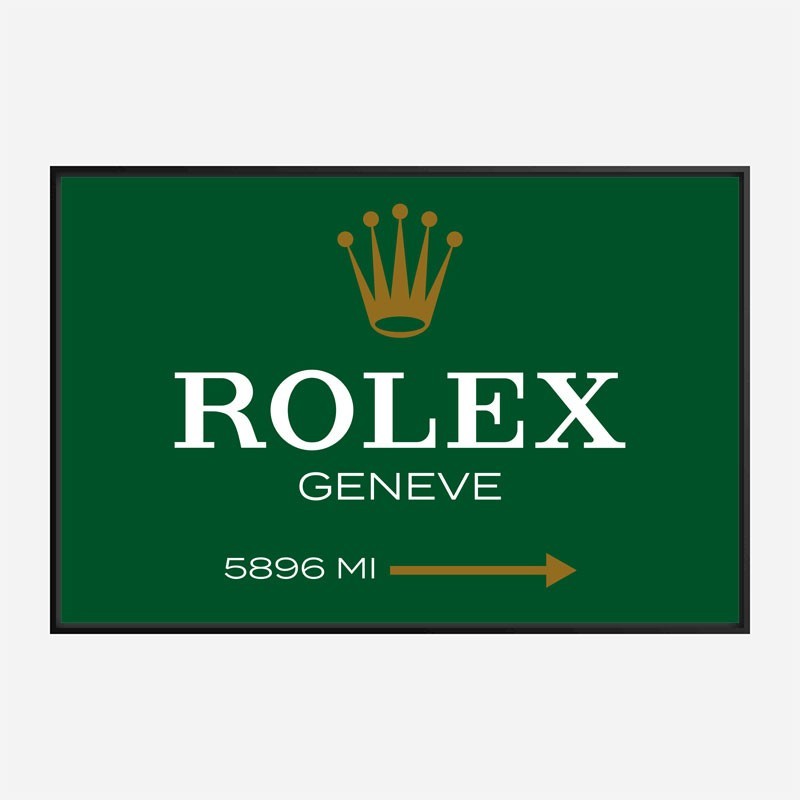 Rolex Green Sign Wall Art