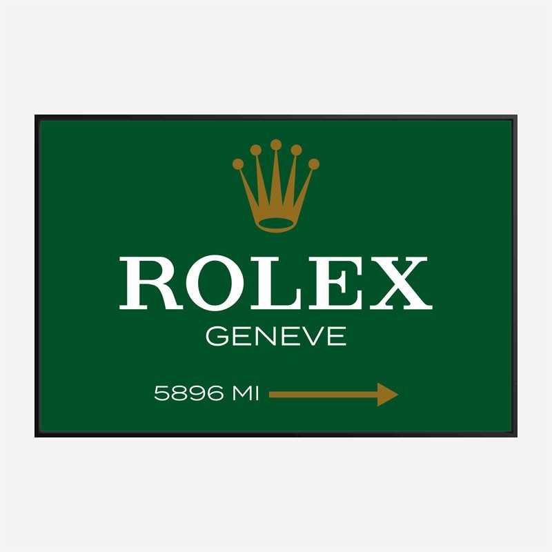 Rolex Green Sign Wall Art