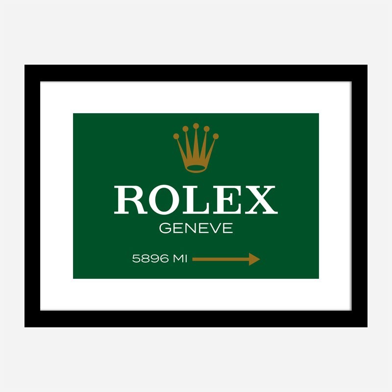 Rolex Green Sign Wall Art