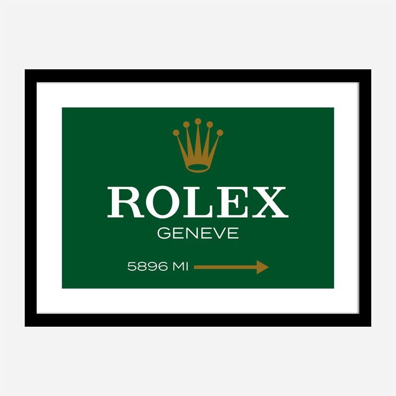 Rolex Green Sign Wall Art