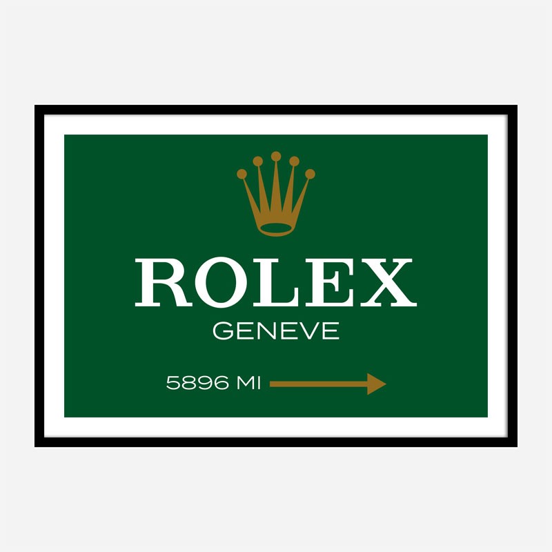 Rolex Green Sign Wall Art