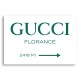 Gucci Green Sign Wall Art Gucci Green Sign Wall Art